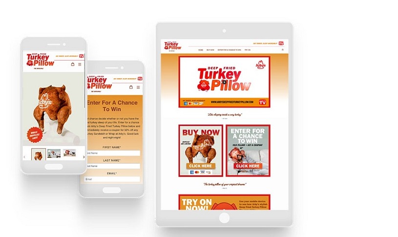 Arby's Deep Fried Turkey Pillow Contest