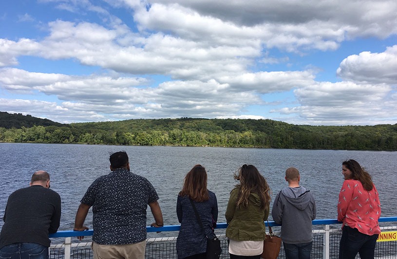 Enjoying the view of the Connecticut River