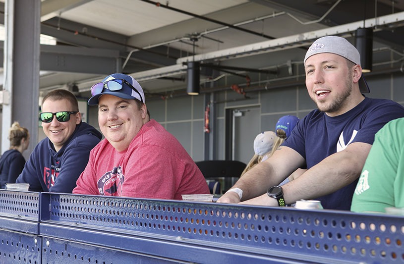 Clarus Commerce having fun at the Hartford Yard Goats company outing.