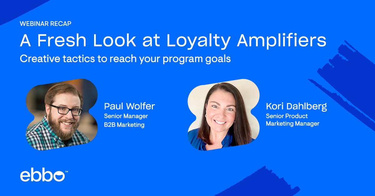 Image showing photos of speakers on a webinar about loyalty amplifiers